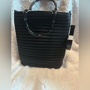 Gucci Black Nylon Bamboo Tote 2 Way Crossbody